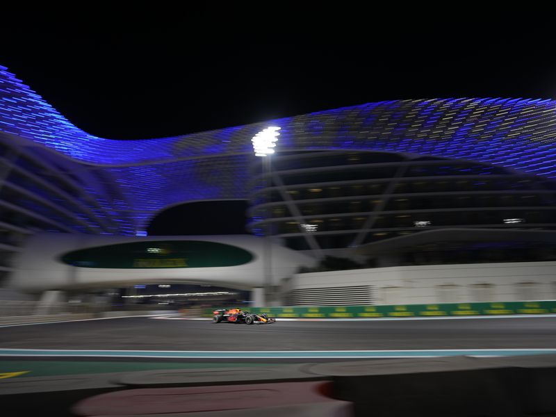 Max Verstappen in action during Formula One Abu Dhabi Grand Prix