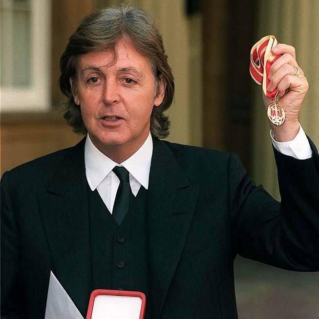 McCartney with MBE