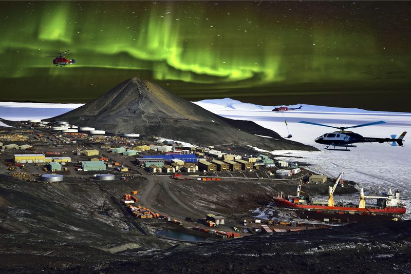 McMurdo Station in Antarctica