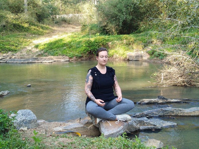 Meditation retreat in India