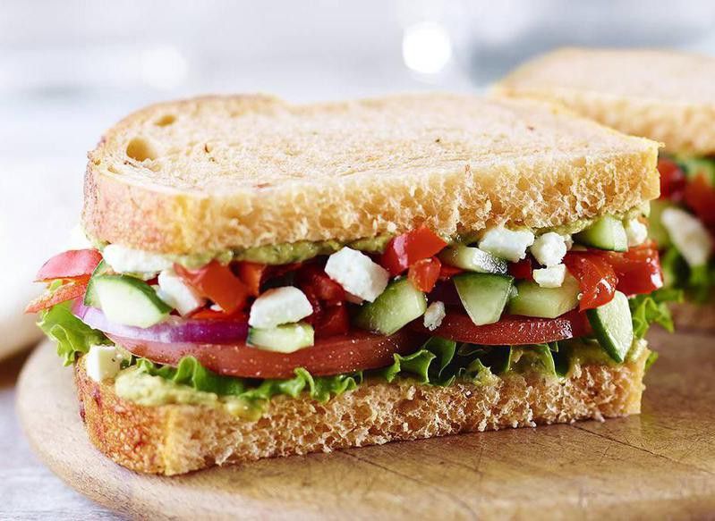 Mediterranean Veggie Sandwich