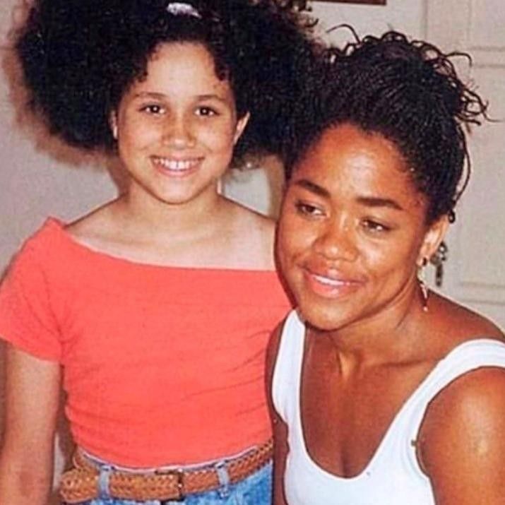 Meghan Markle as a kid with mother, Doria