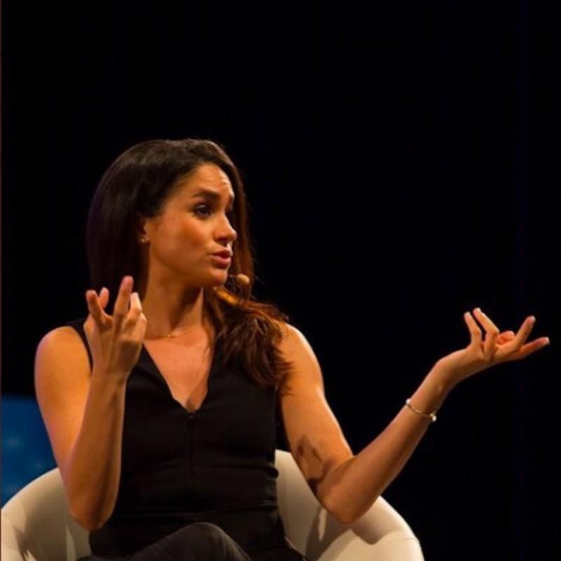 Meghan Markle speaking at One Young World Summit 2014
