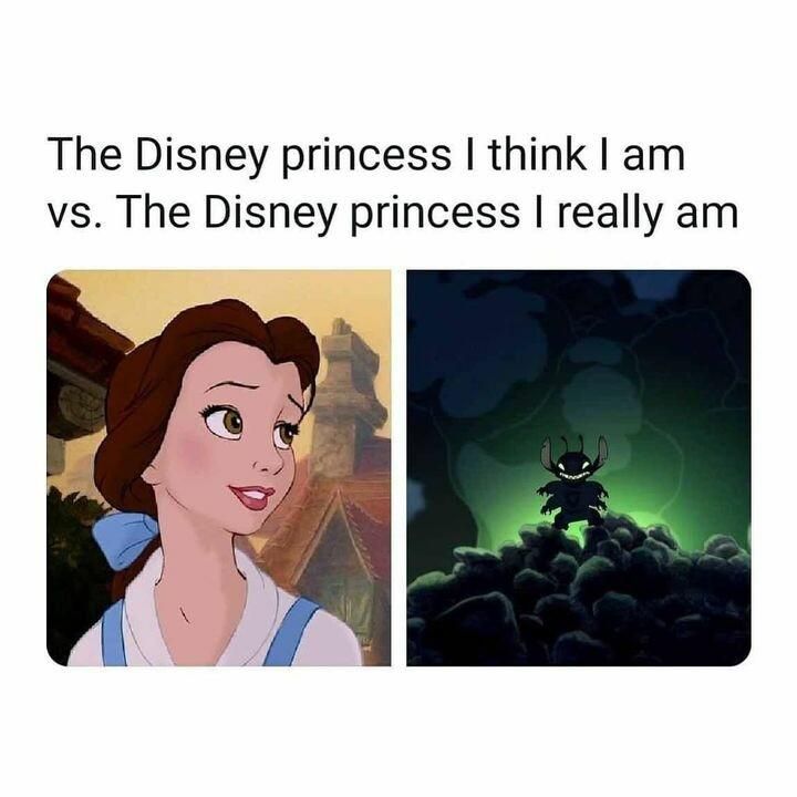 Meme: Disney princess vs. Stitch