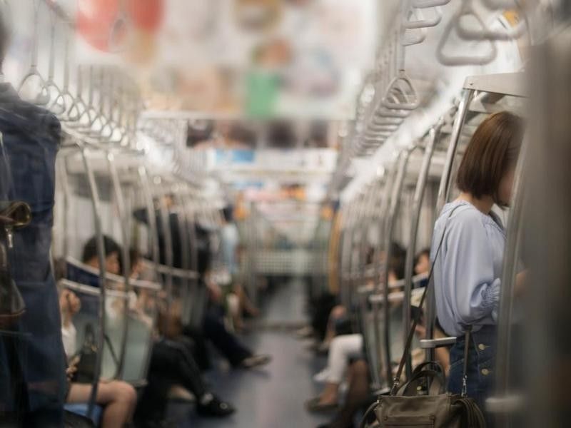 Metro car in Tokyo