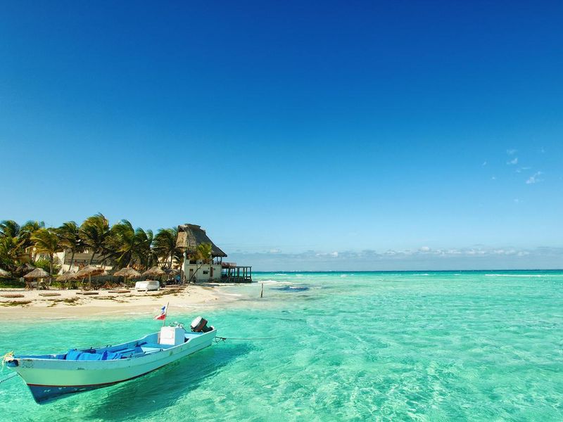 Mexican Caribbean beach