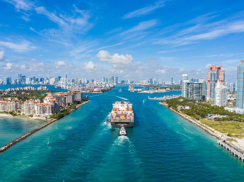 Miami City on Sunny Day, USA