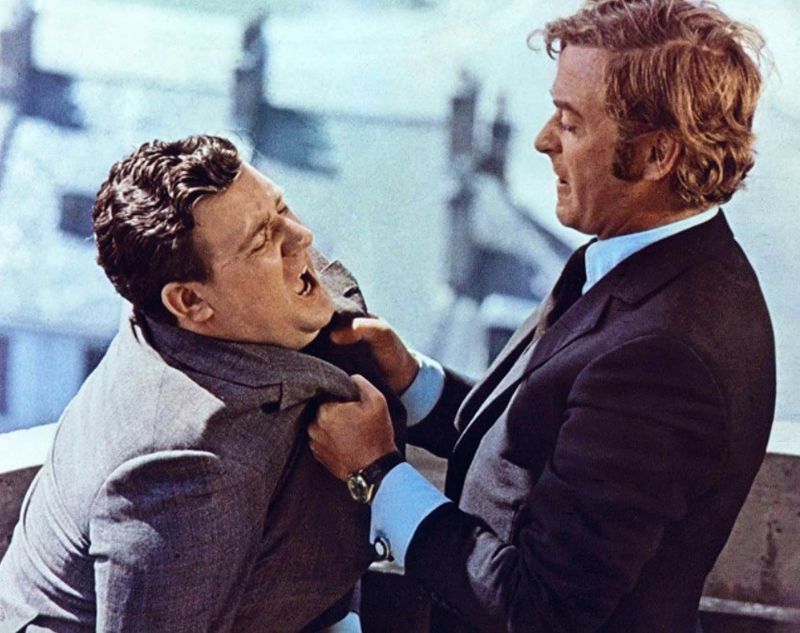 Michael Caine and Bryan Mosley in Get Carter