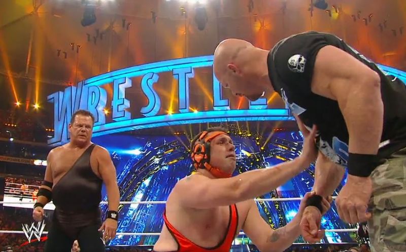 Michael Cole vs. Jerry Lawler at WrestleMania XXVII