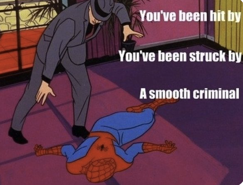 Michael Jackson Spider-Man meme