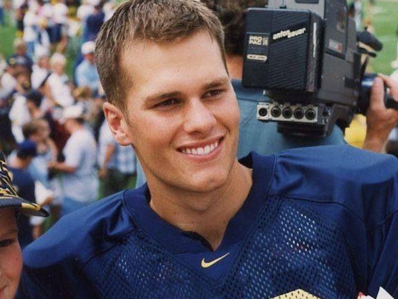 Michigan quarterback Tom Brady
