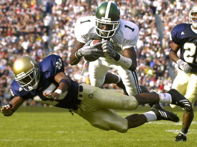 Michigan State wide receiver Charles Rogers