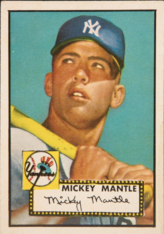 Mickey Mantle 1952 Topps baseball card