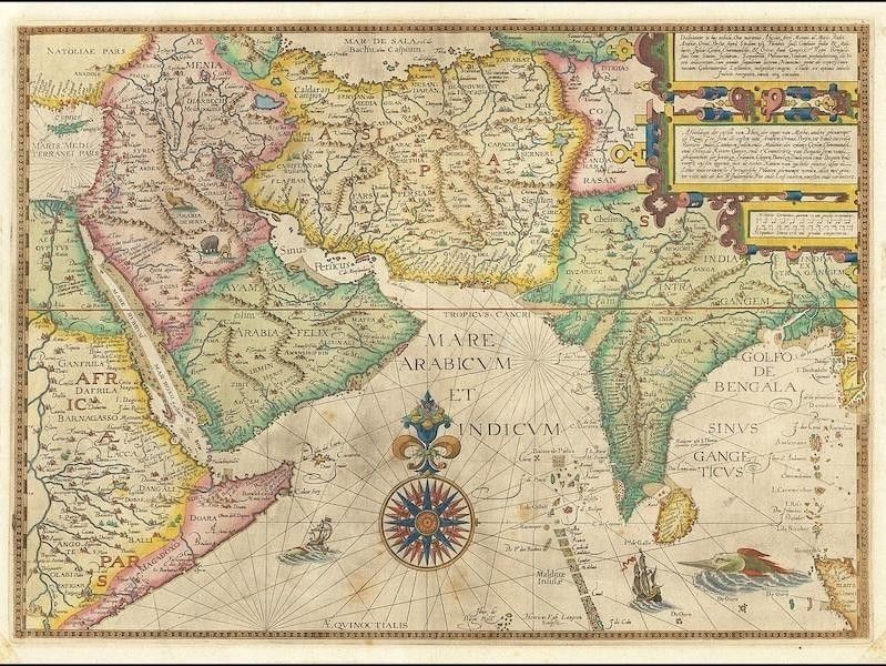 Middle East and the Indian Ocean map