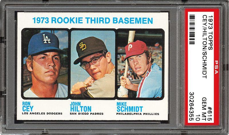 Mike Schmidt and Ron Cey 1973 Topps Card