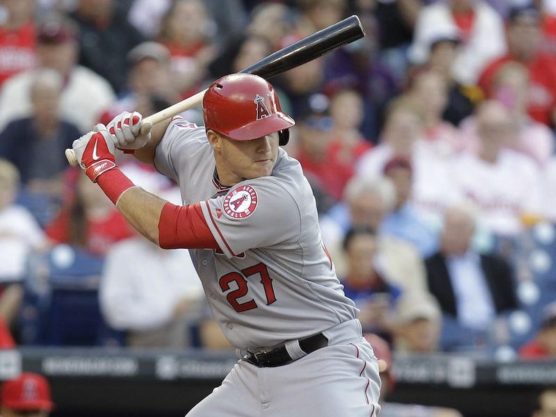 Mike Trout hitting in 2014