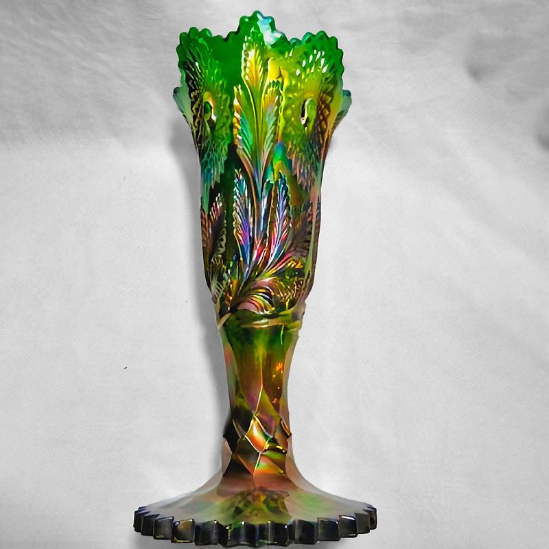 Millersburg Hobstar and Feather Vase