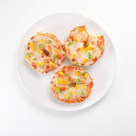 Mini Bagel Veggie Pizzas