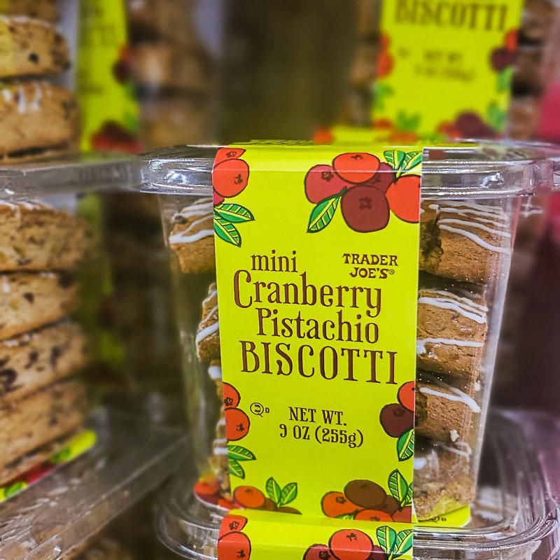 Mini Cranberry Pistachio Biscotti