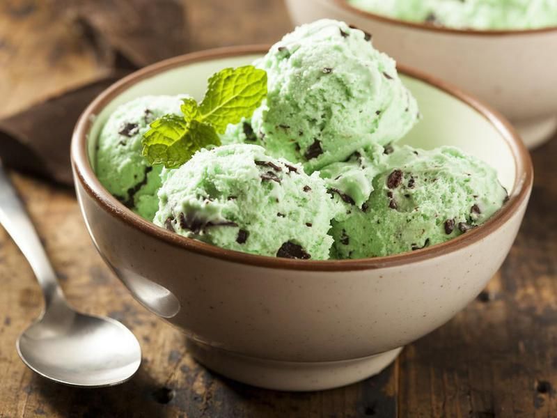 Mint chocolate chip ice cream for aries