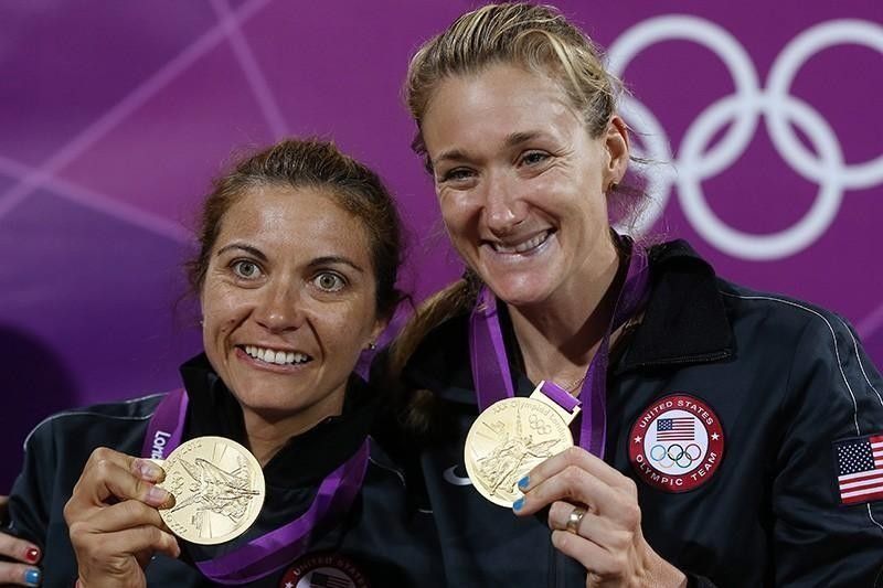 Misty May-Treanor and Kerri Walsh at the 2012 Olympics