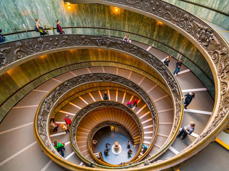 Modern Bramante Staircase in Vatican