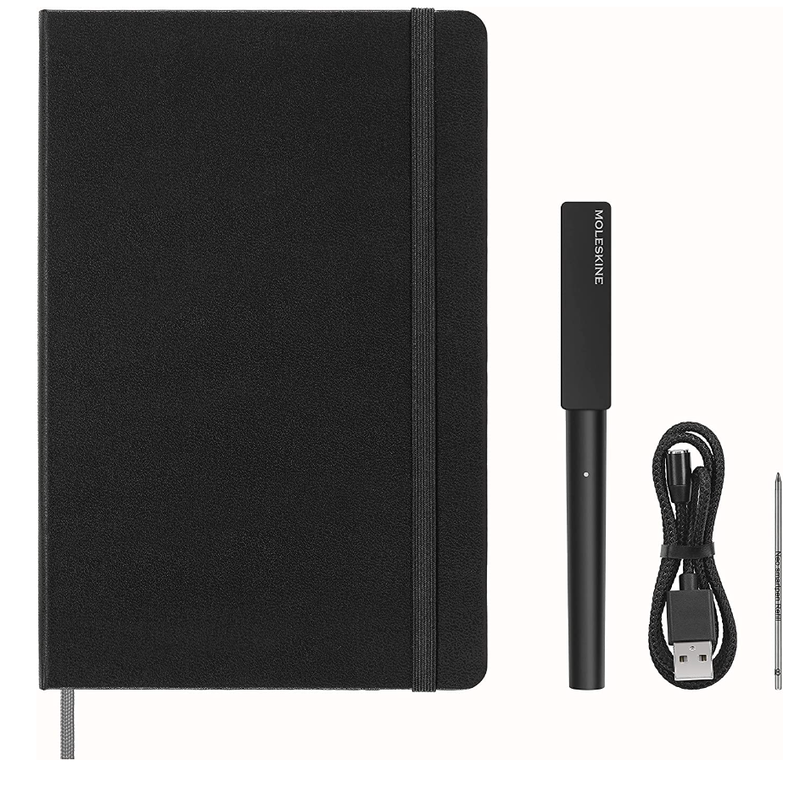 Moleskine smart notebook and pen