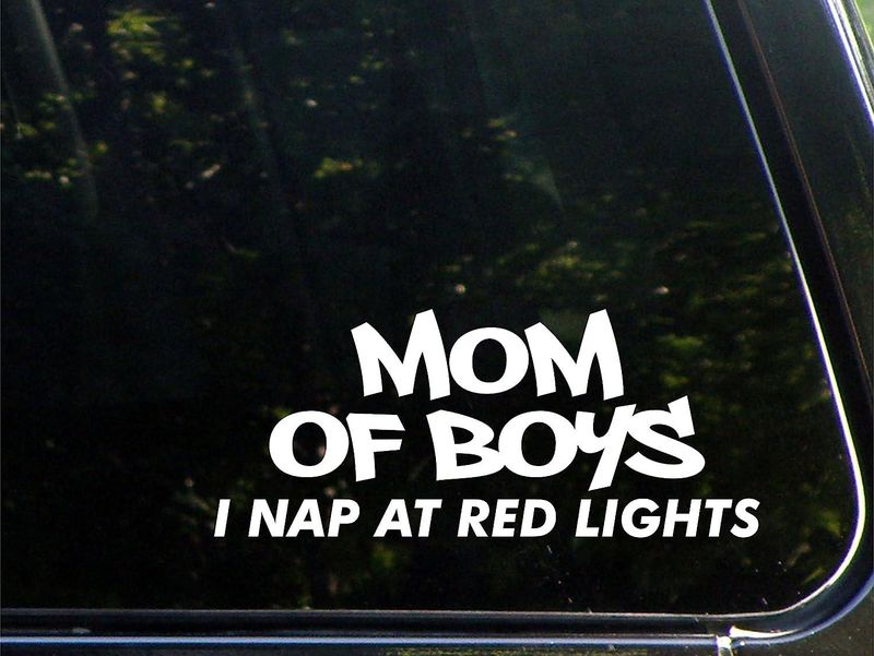 Mom of boys sticker