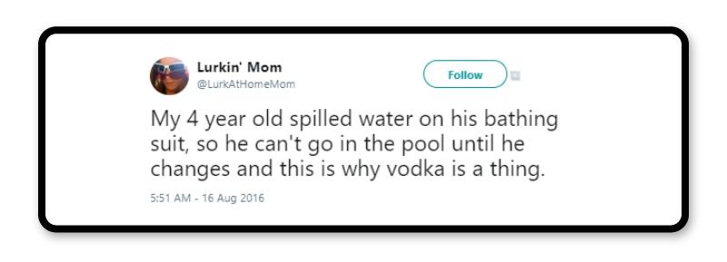 Mom vacation with kids tweet