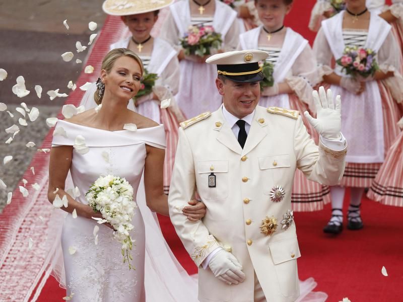 Monaco's Prince Albert II and Princess Charlene