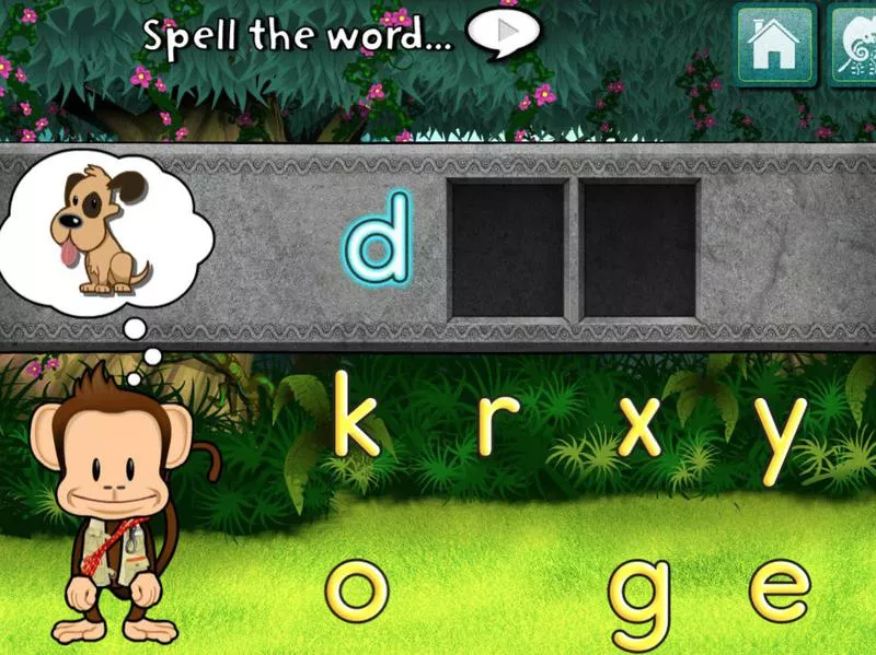 Word games galore make this app very enticing for kids.