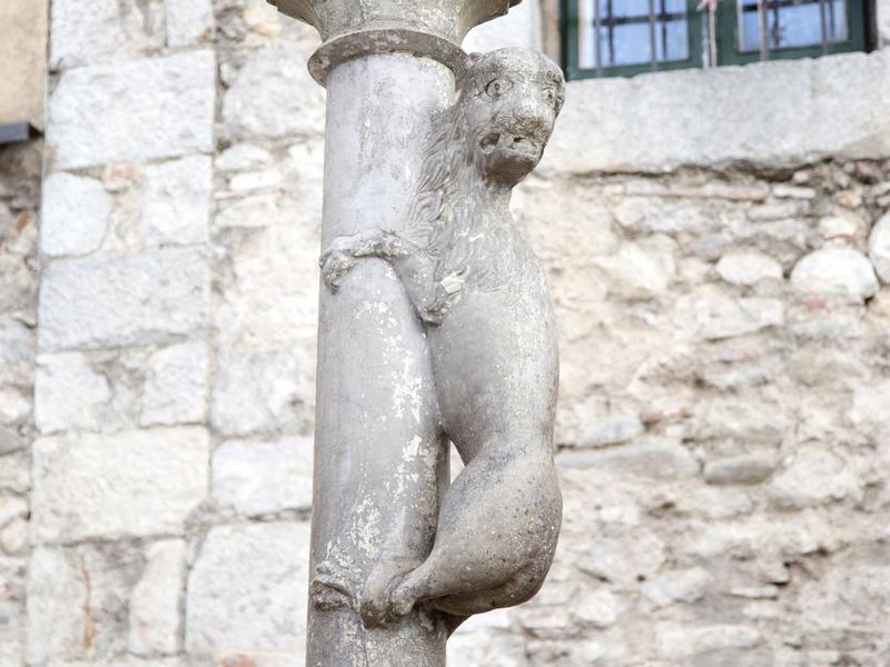 Monument of the Lioness,Girona, Catalonia, Spain
