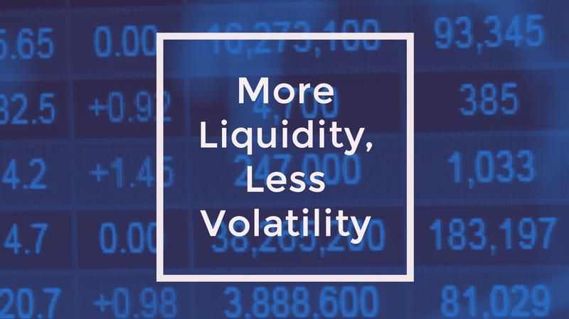 More Liquidity, Less Volatility