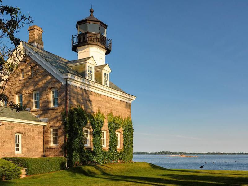 Morgan Point Lighthouse in Noank, Connecticut