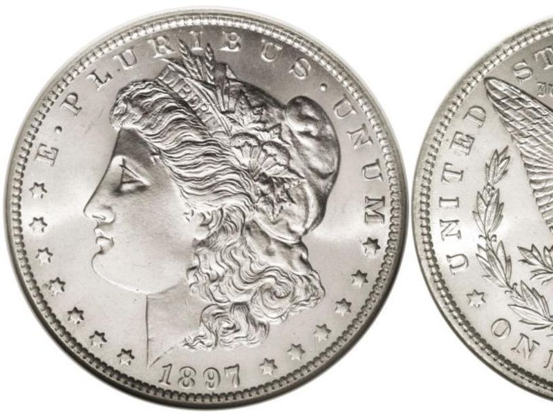Morgan silver dollar front