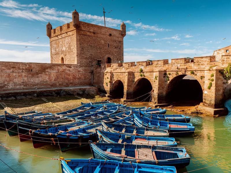 morocco boats and fort