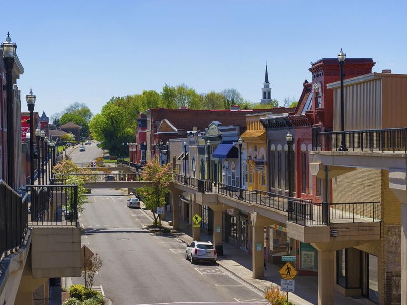 Morristown historical district in Tennessee, USA