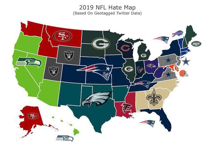 Most hated NFL teams