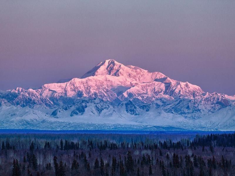 Mount McKinley in Denali National Park, Alaska