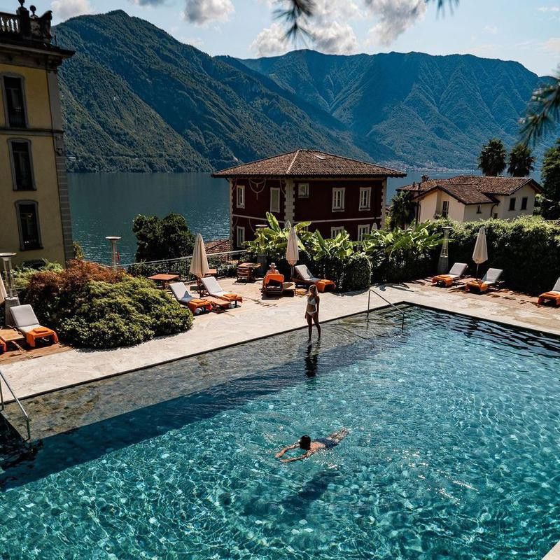 Mountain View Pool in Lake Como