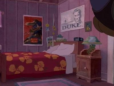 Mulan poster in Lilo and Stitch