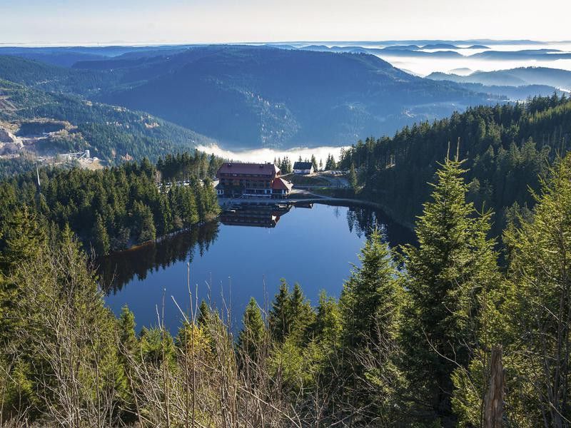 Mummelsee Lake, near Seebach in the Black Forest