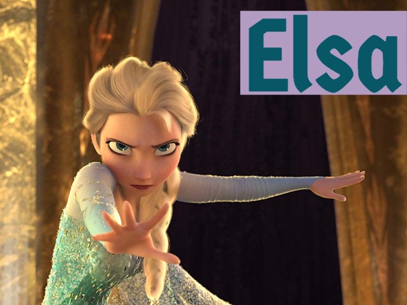 Names from movies: elsa