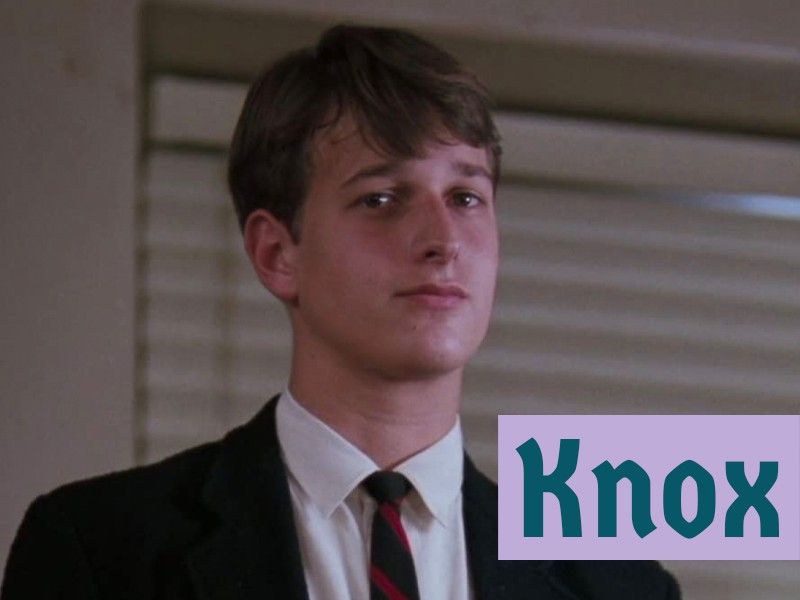 Names from movies: Knox