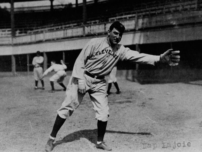 Nap Lajoie with the Cleveland Naps