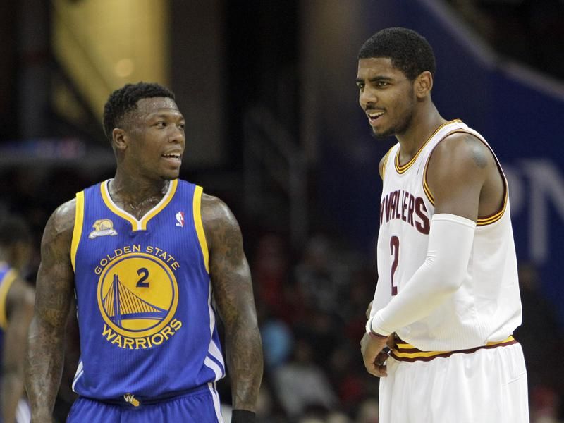 Nate Robinson and Kyrie Irving