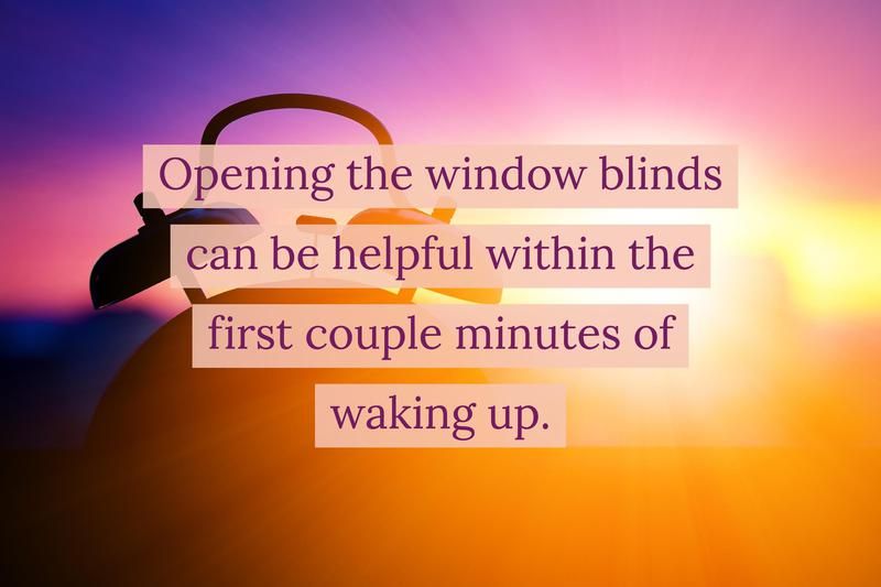 natural light open blinds