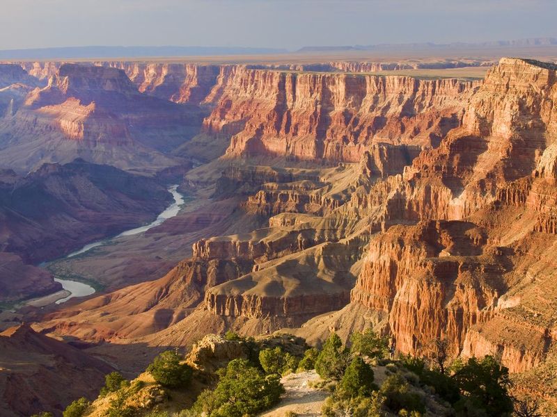 Natural Wonder: Grand Canyon landscape at dusk