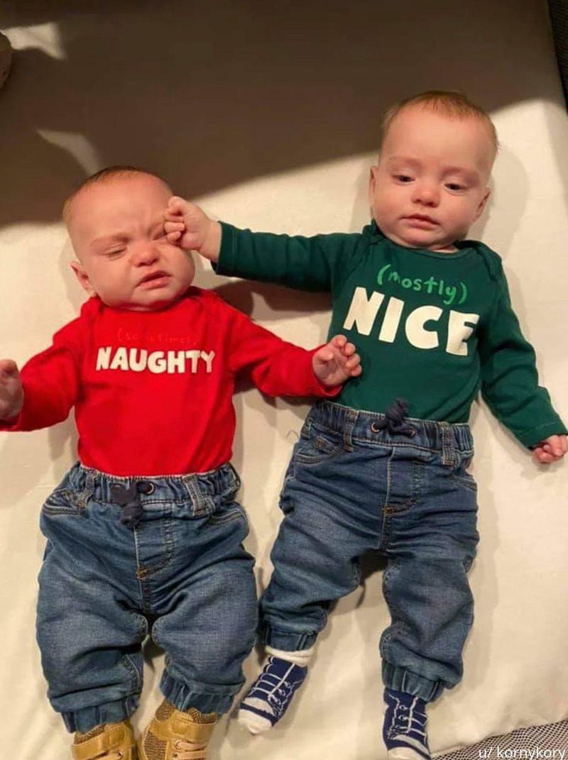 Naughty and nice babies