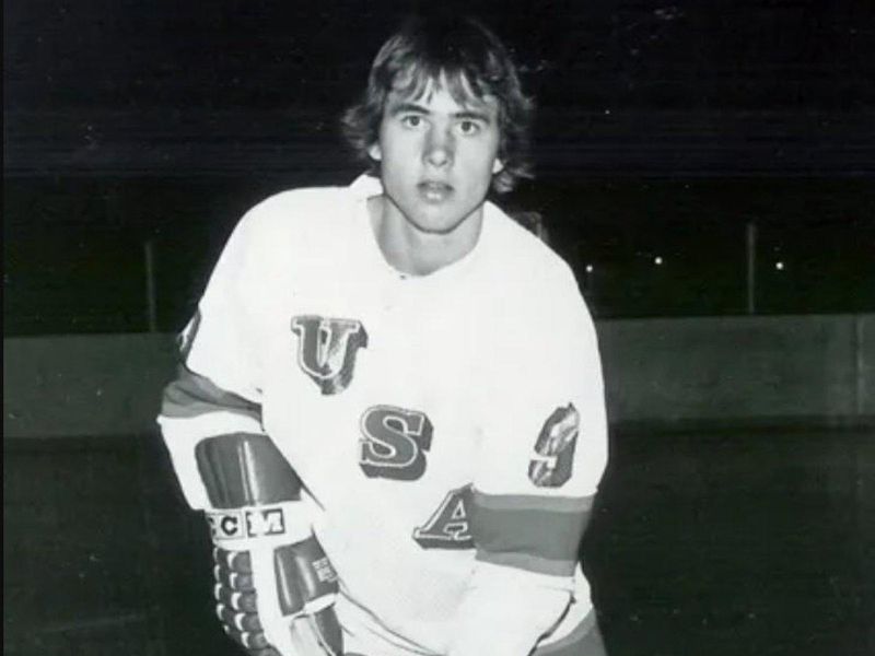 Neal Broten with Team USA